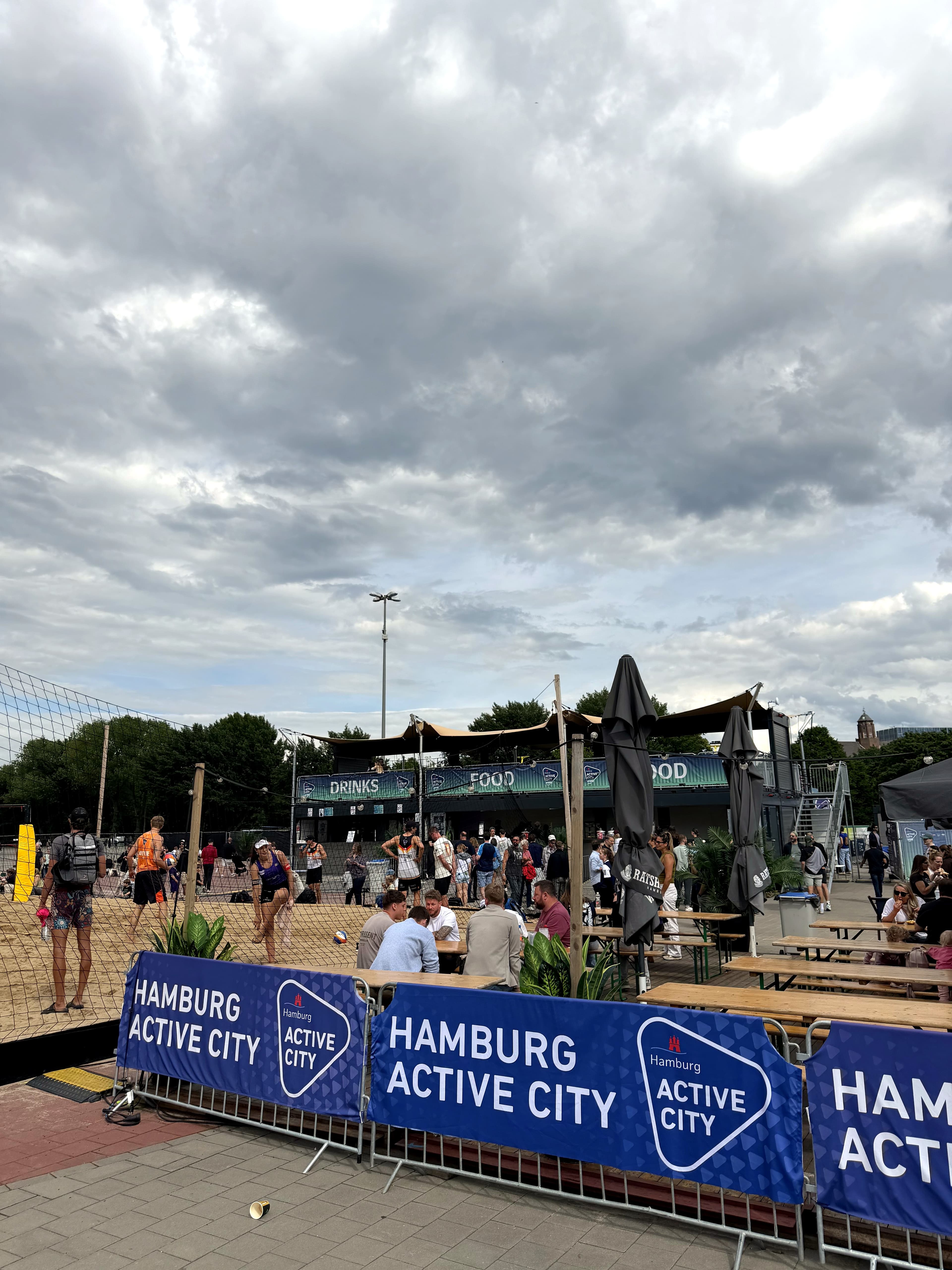Vouwbare eventstructuren voor Queen & King of the Court in Hamburg (3)